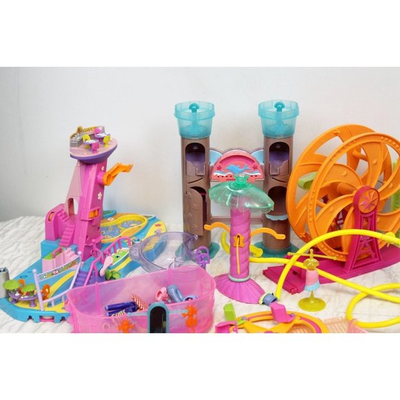 5 Lb Lot Of Mixed Polly Pocket Incomplete Playset Parts & Accessories No Dolls - Picture 2 of 9